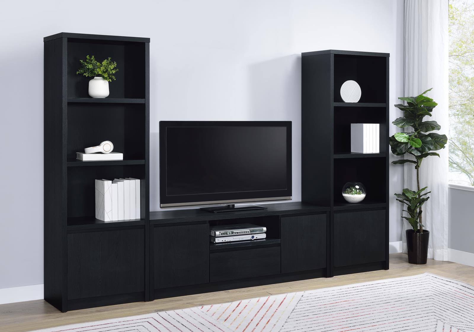 Winfield 60-inch 2-door TV Stand Media Console Black - Image 12