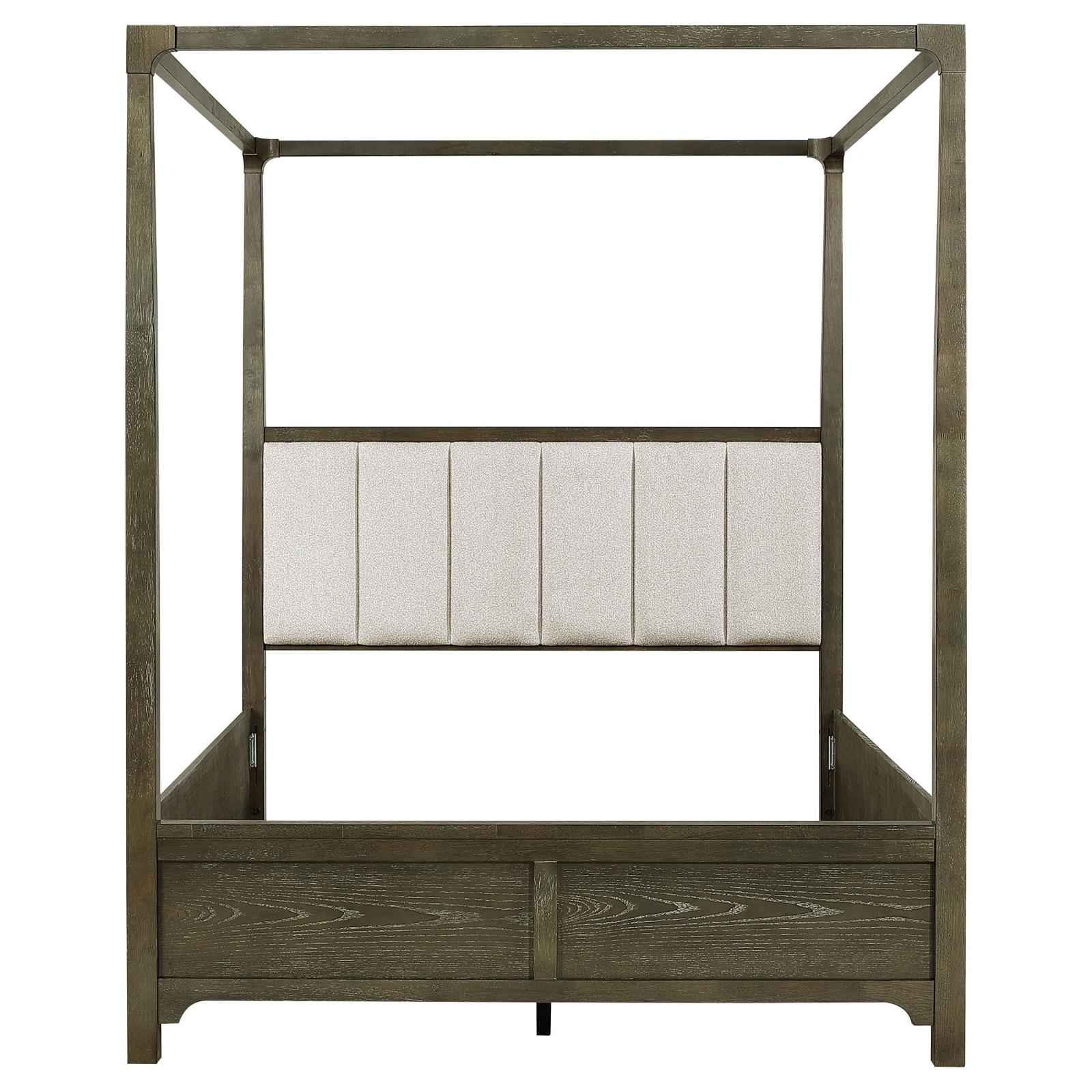 Gran Park Queen Canopy Bed Dark Cocoa - Image 4