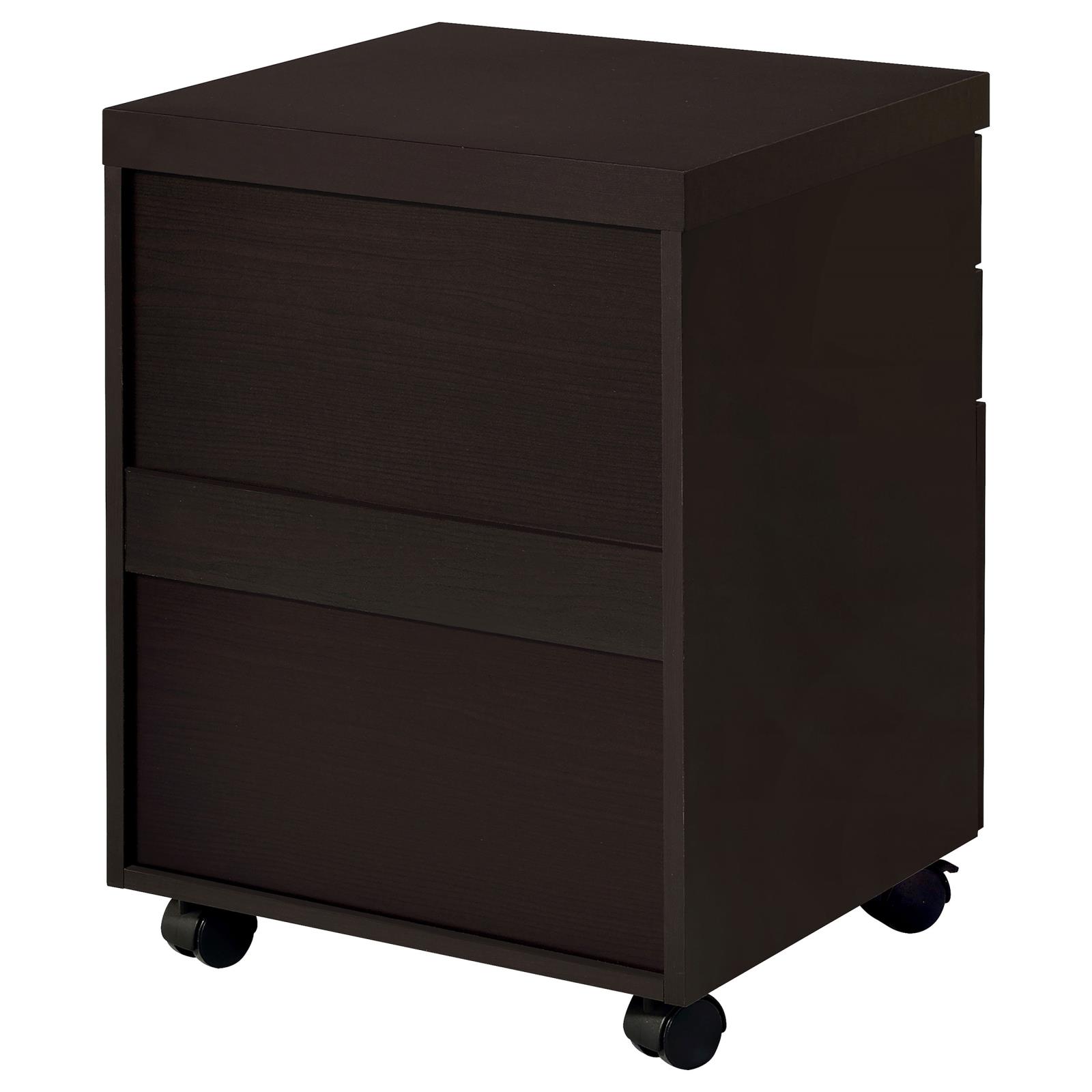 Skylar 3-drawer Home Office Mobile File Cabinet Cappuccino - Image 9