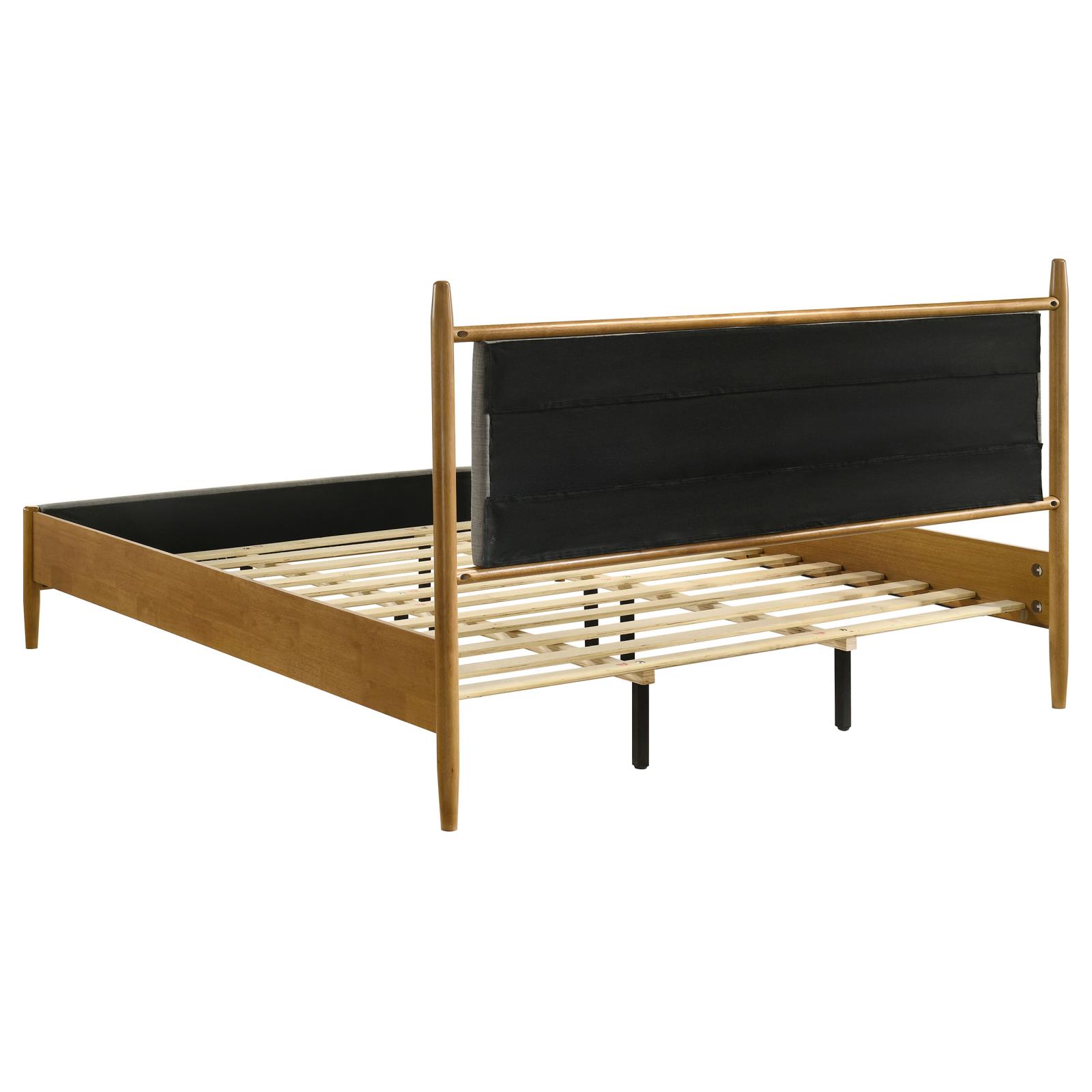 Mason 46-inch Eastern King Panel Platform Bed Light Brown - Image 5
