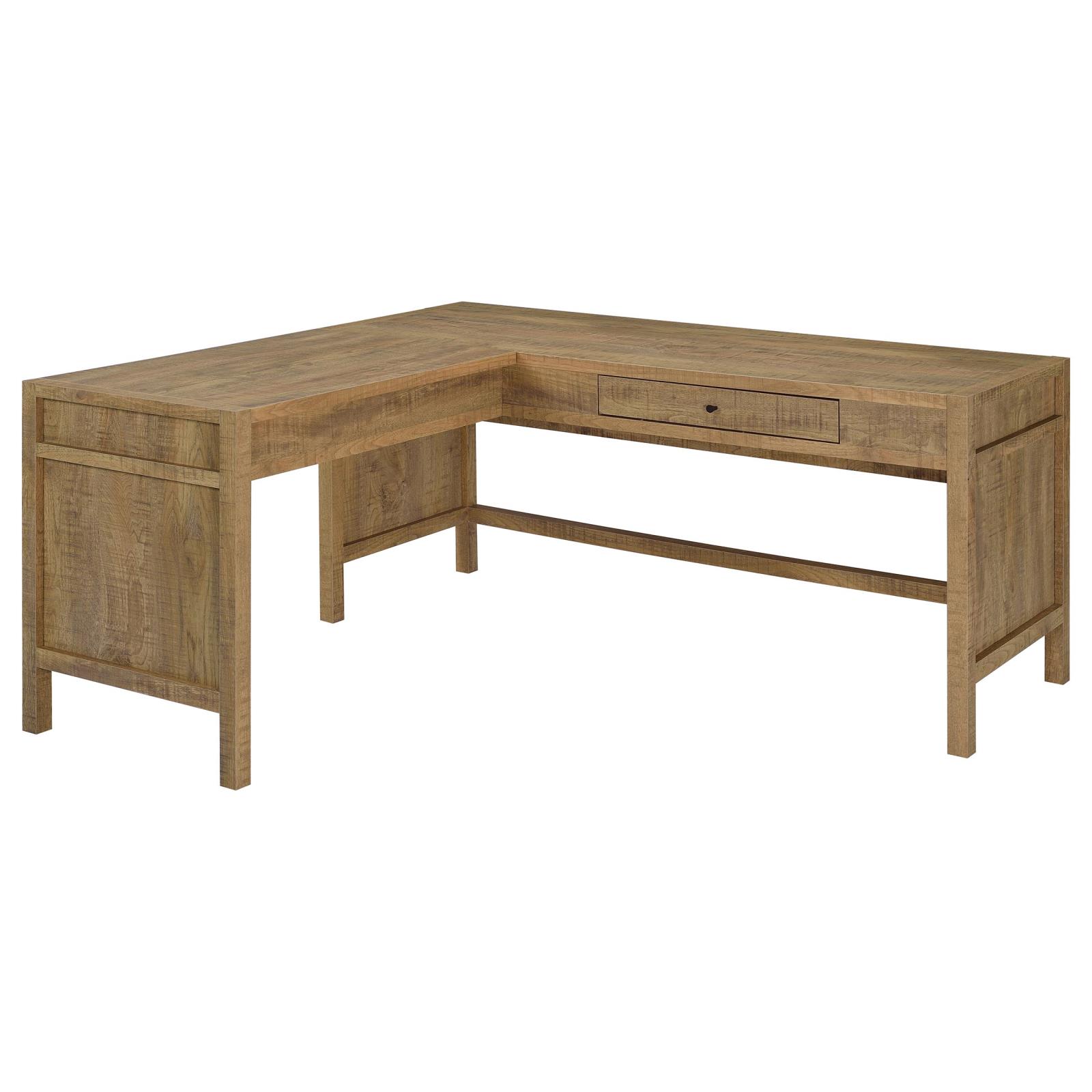 Hogan 1-drawer Lift Top L-shape Computer Writing Desk Mango - Image 4