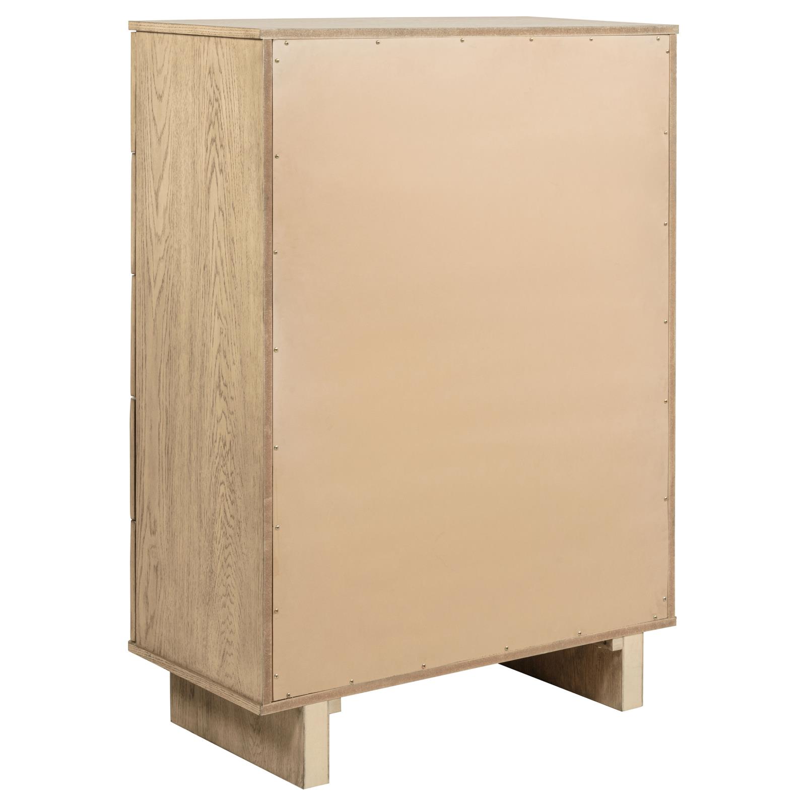 Kailani 5-drawer Bedroom Chest of Drawers Beige Oak - Image 6