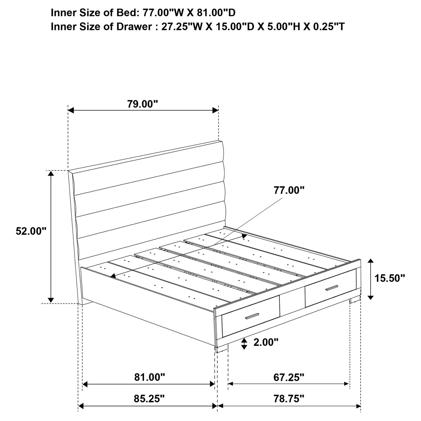Felicity Platform Bedroom Set White - Image 13