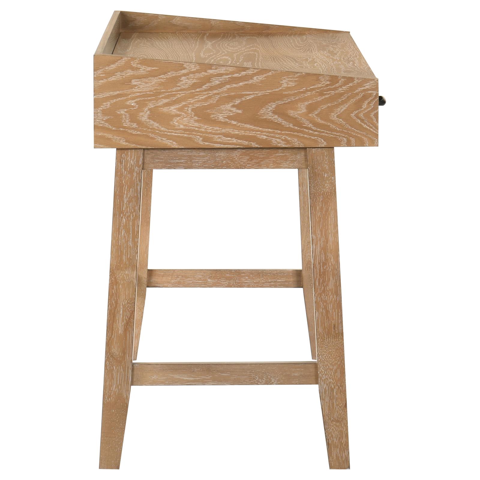 Fabian 38-inch Computer Desk with Keyboard Drawer Distressed Light Brown - Image 11