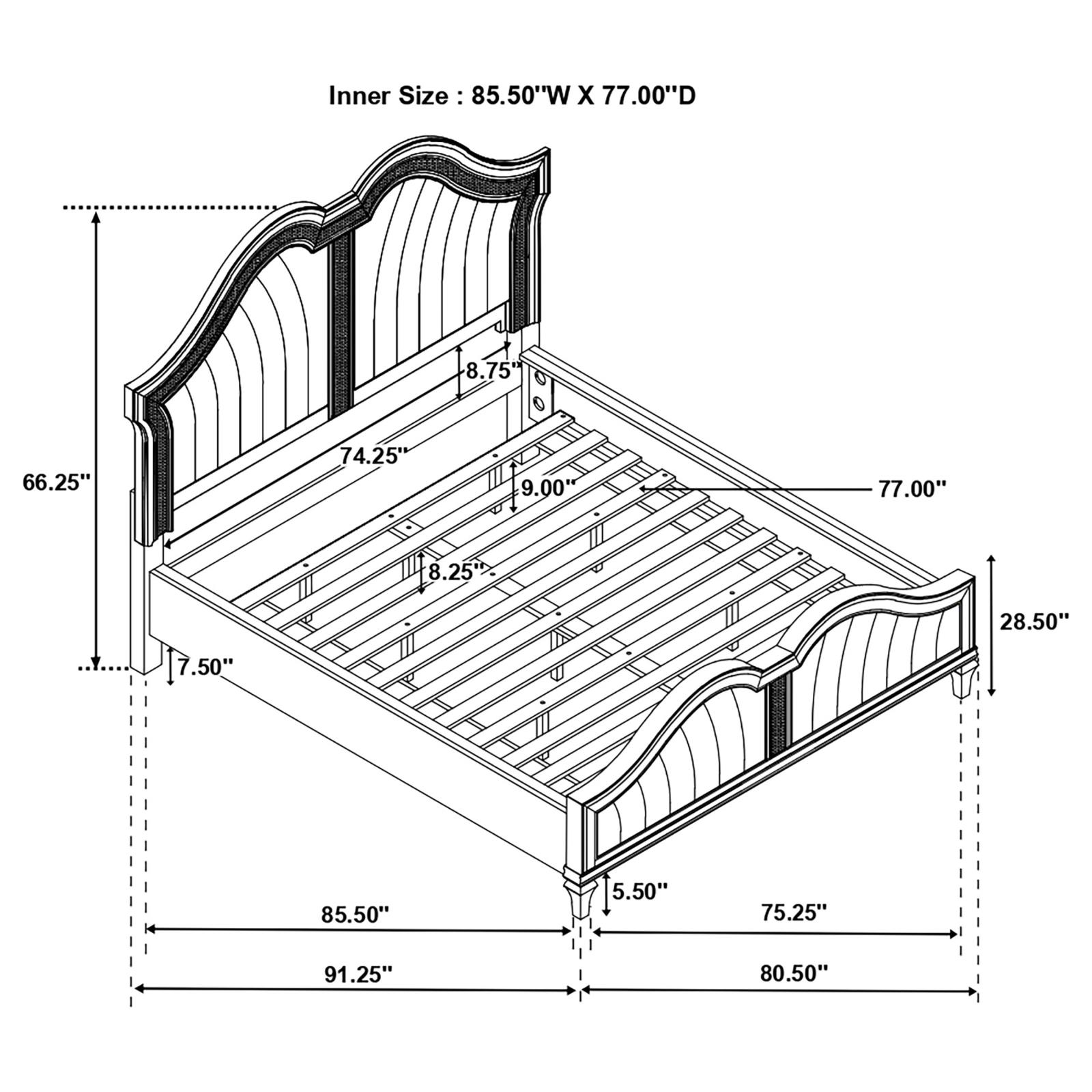 Evangeline Bedroom Set Silver Oak - Image 15