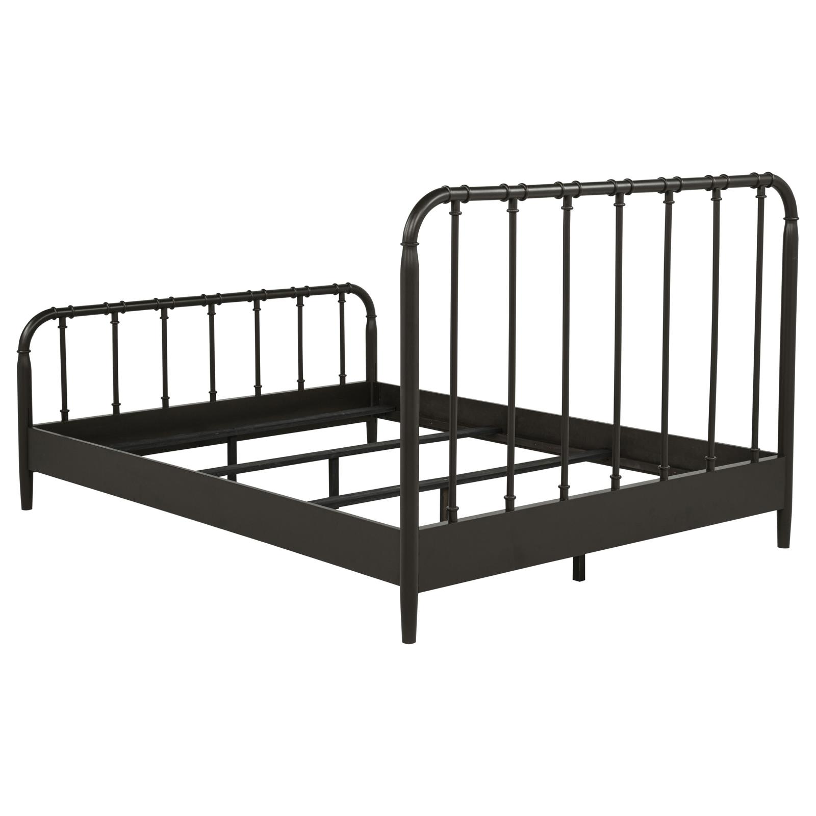 Rocco All Wood Water Pipe Open Frame Queen Bed Dark Bronze - Image 5