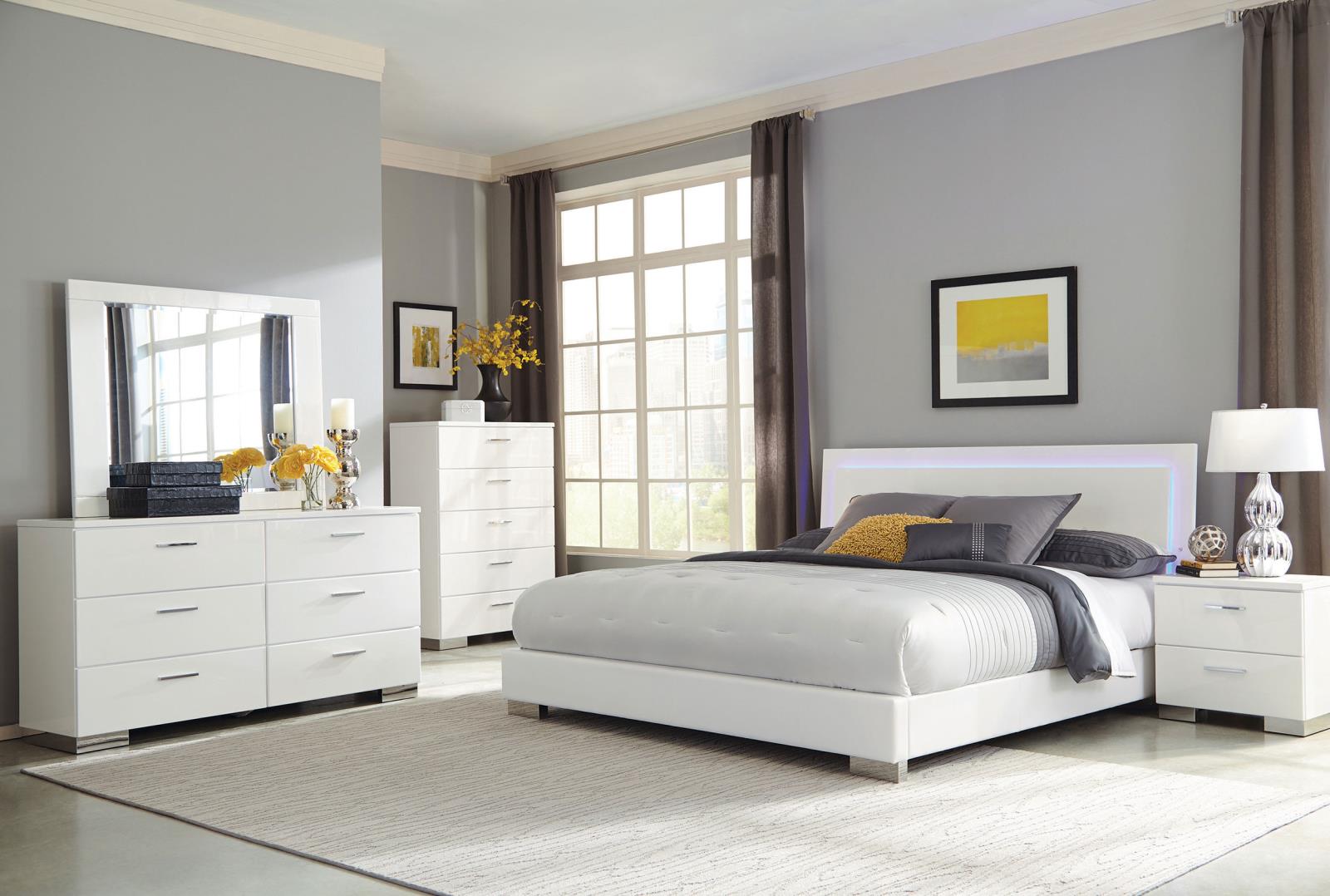 Felicity Dresser Mirror White High Gloss - Image 6