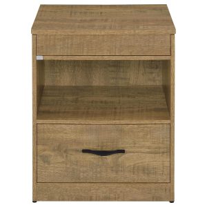 Fabre 1-drawer Extendable Top Nightstand Bedside Table Mango