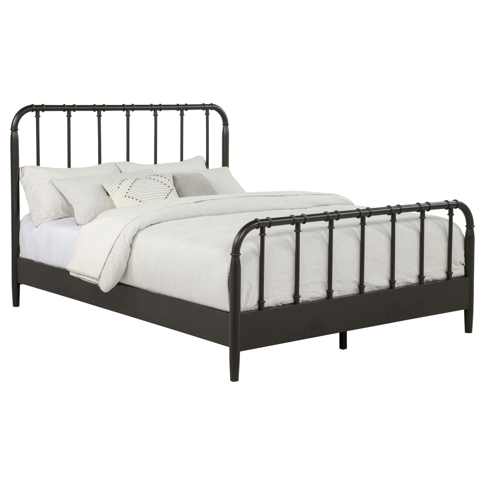 Rocco All Wood Water Pipe Open Frame Queen Bed Dark Bronze - Image 3