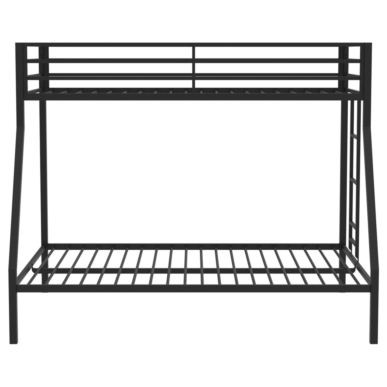 Alevera Metal Twin Over Full Bunk Bed with Ladder - Image 4