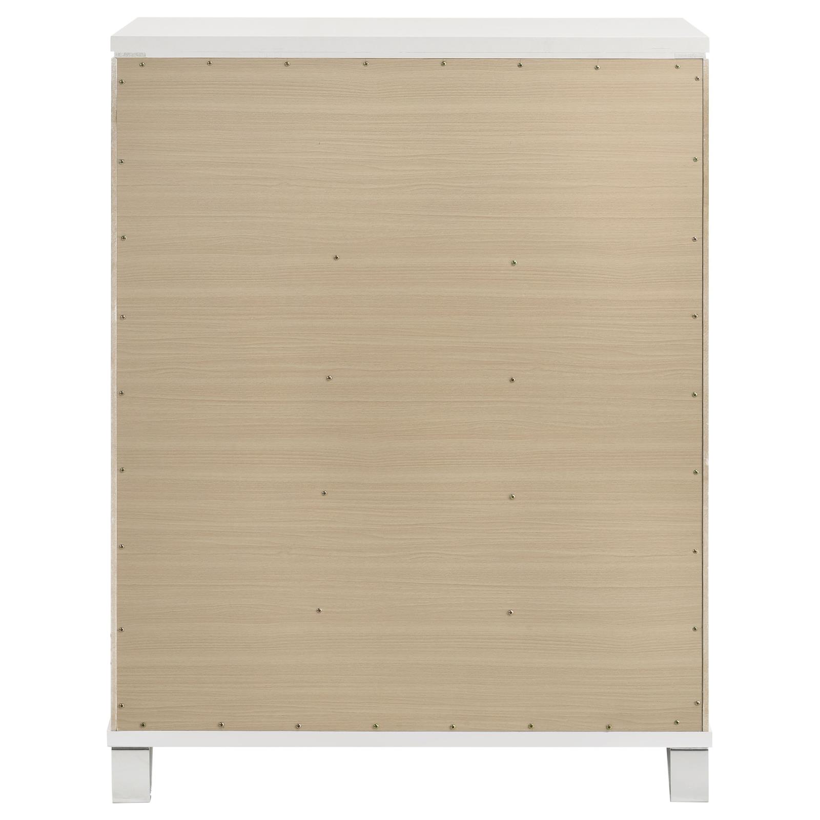 Marmore 5-drawer Bedroom Chest of Drawers White - Image 7