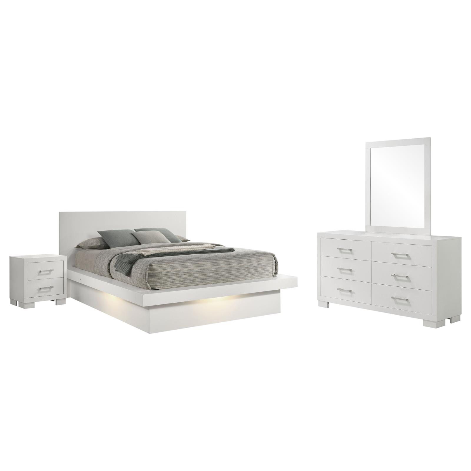 Jessica LED Bedroom Set Snow White - Image 2