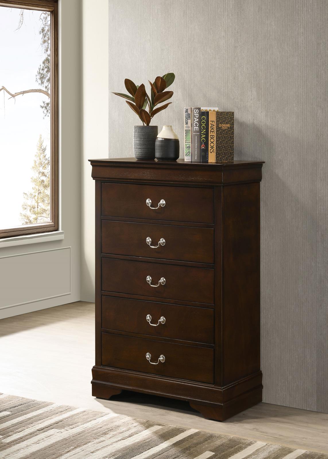 Louis Philippe 5-drawer Bedroom Chest - Image 3