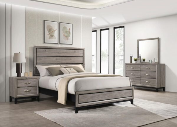 Valen Four-piece Bedroom Set Light Taupe
