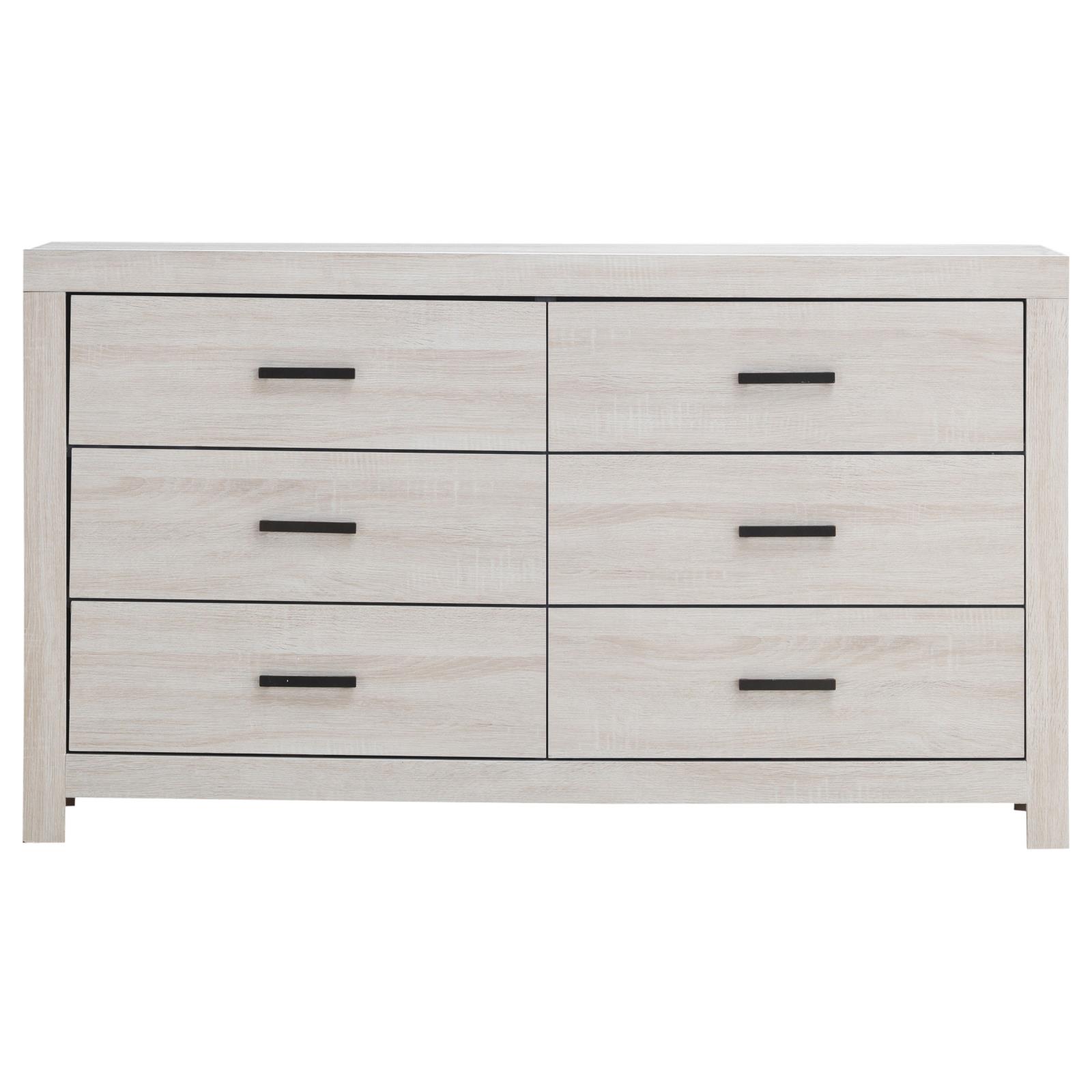 Brantford 6-drawer Dresser Coastal White - Image 3