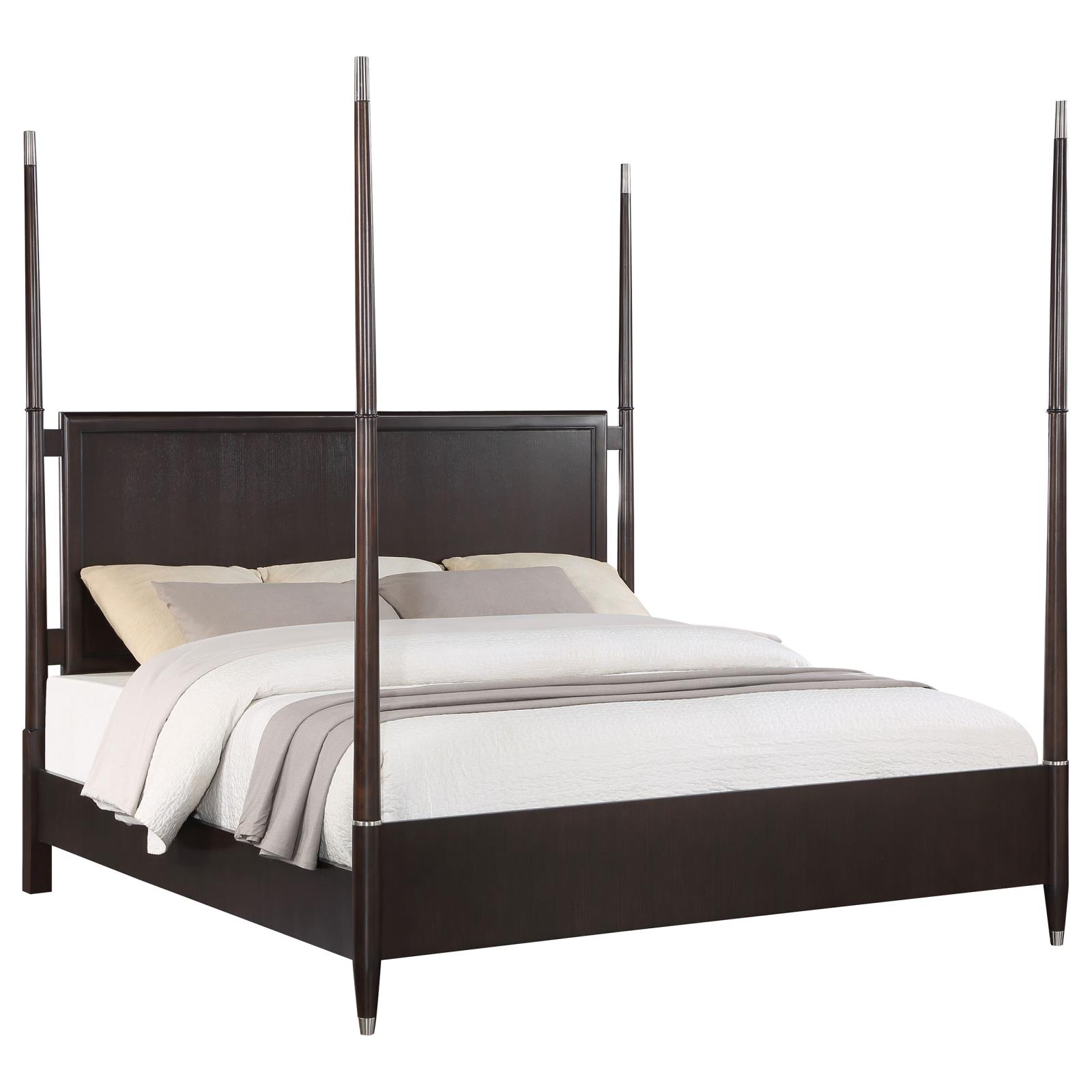 Emberlyn Wood Queen Poster Bed Brown - Image 4