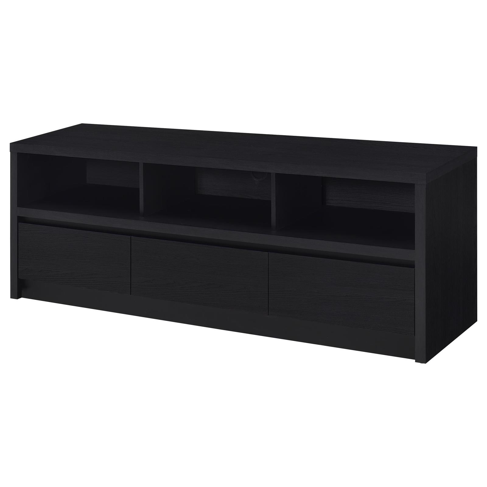 Rutland 59-inch 3-drawer TV Stand Media Console Black - Image 5