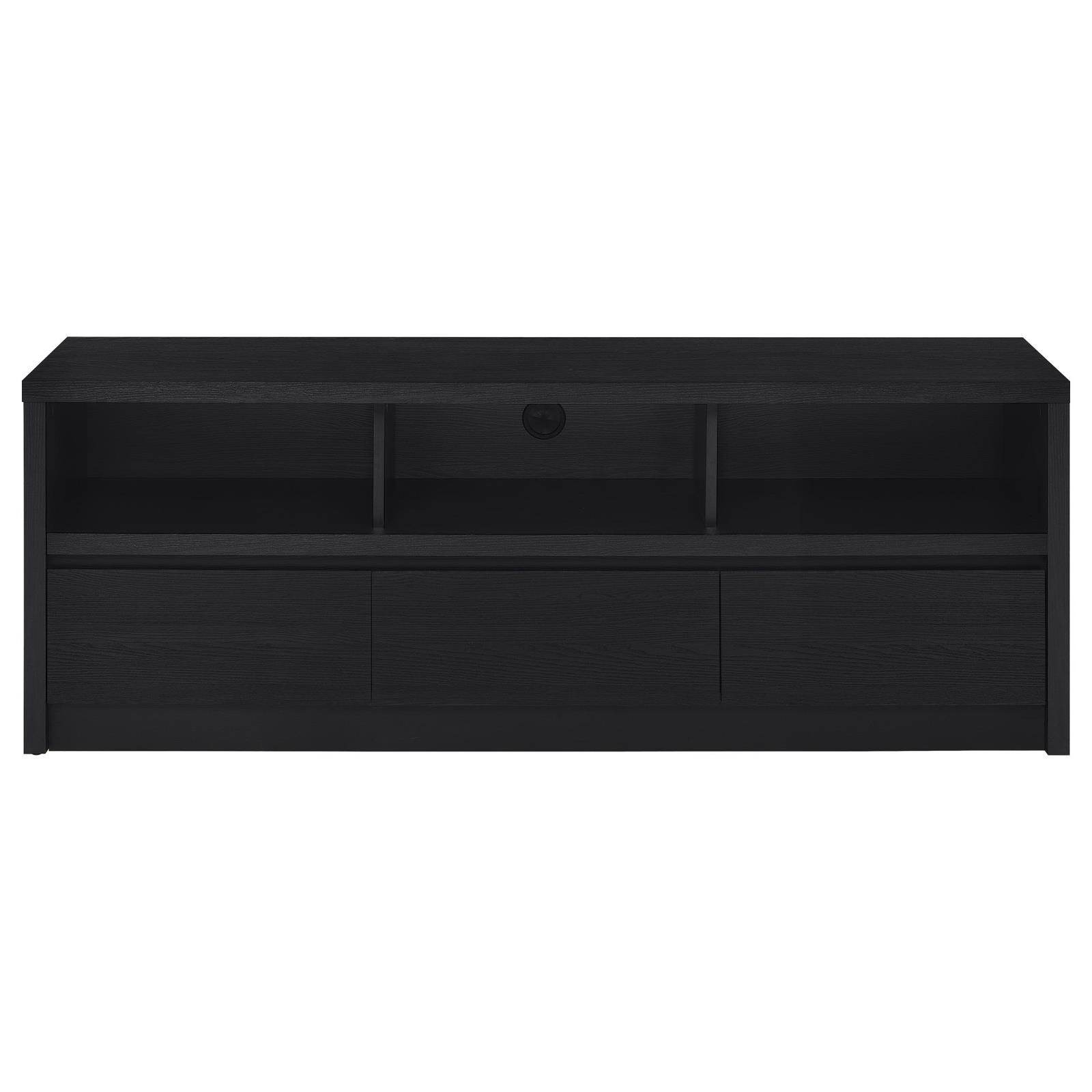 Rutland 59-inch 3-drawer TV Stand Media Console Black - Image 4