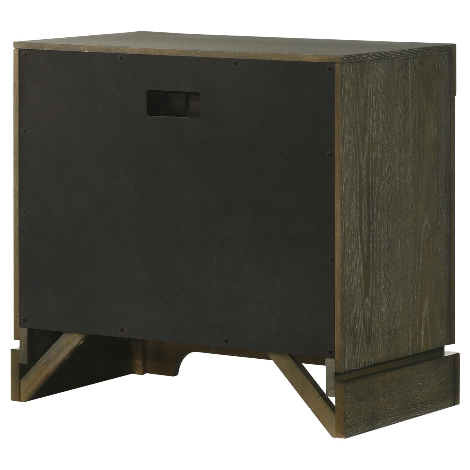 Gran Park 2-drawer Nightstand Bedside Table Dark Cocoa - Image 8