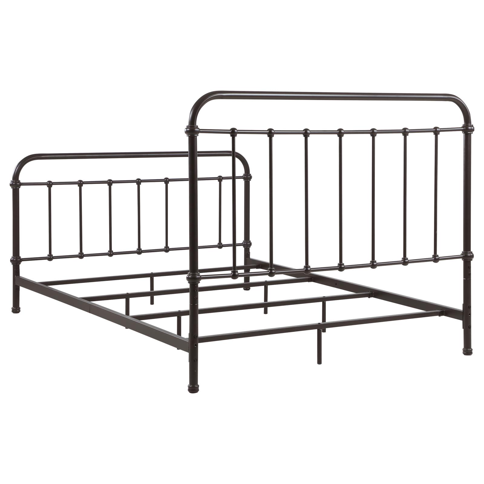 Livingston Metal Queen Open Frame Bed Dark Bronze - Image 6