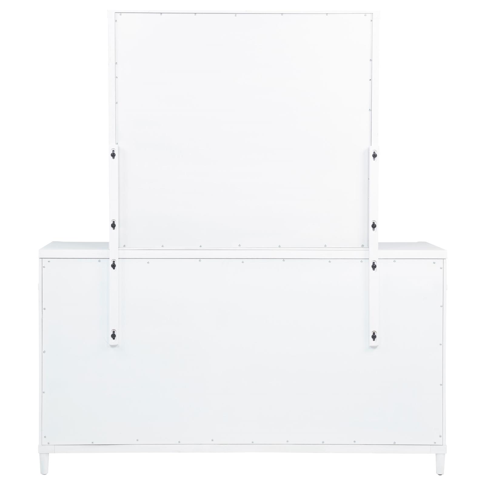 Gracemont 8-drawer Bedroom Dresser with Mirror White - Image 7