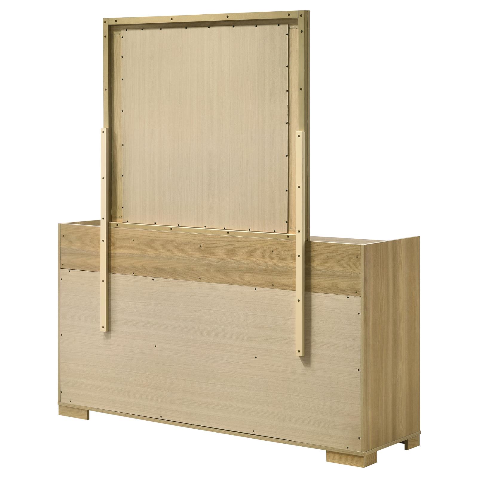 Hyland 6-drawer Dresser with Mirror Natural - Image 7