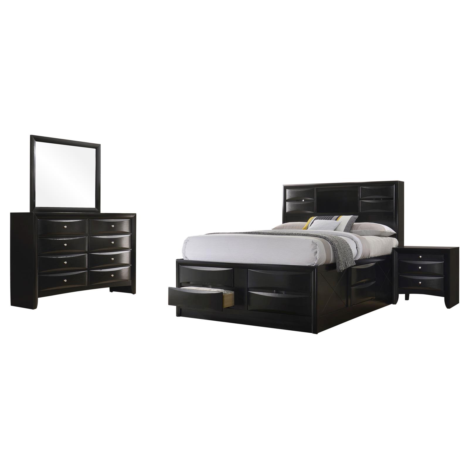 Briana Bedroom Set Black - Image 2