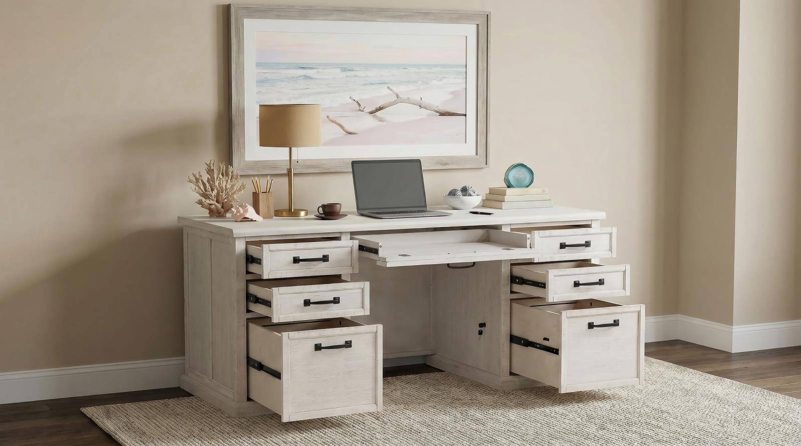 Altidore 68-inch 7-drawer Executive Home Office Desk - Image 19