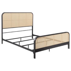 Lanewood Open Cane Webbing Metal Queen Bed