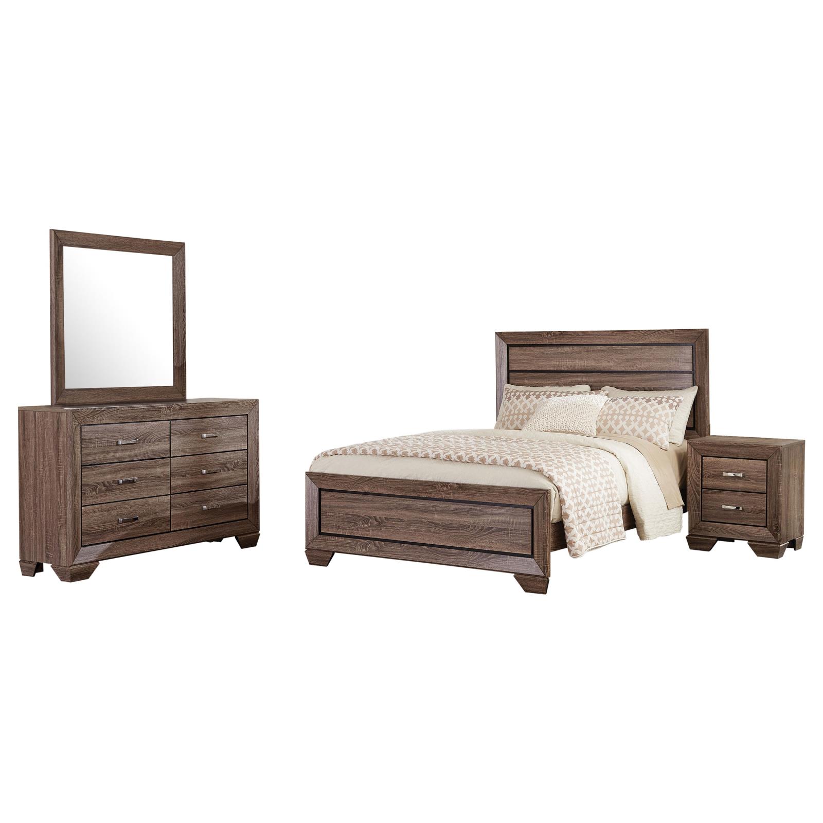 Kauffman Bedroom Set Washed Taupe