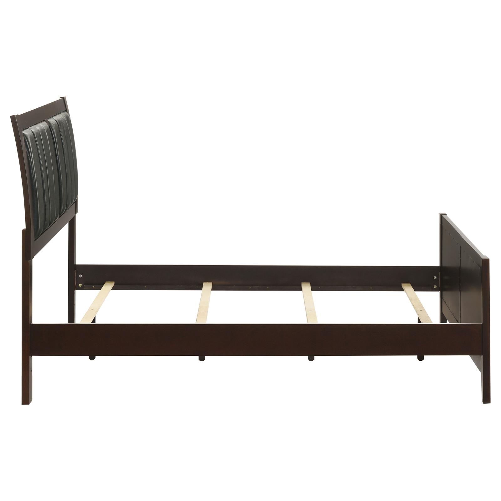 Carlton Wood Full Panel Bed Cappuccino - Image 6