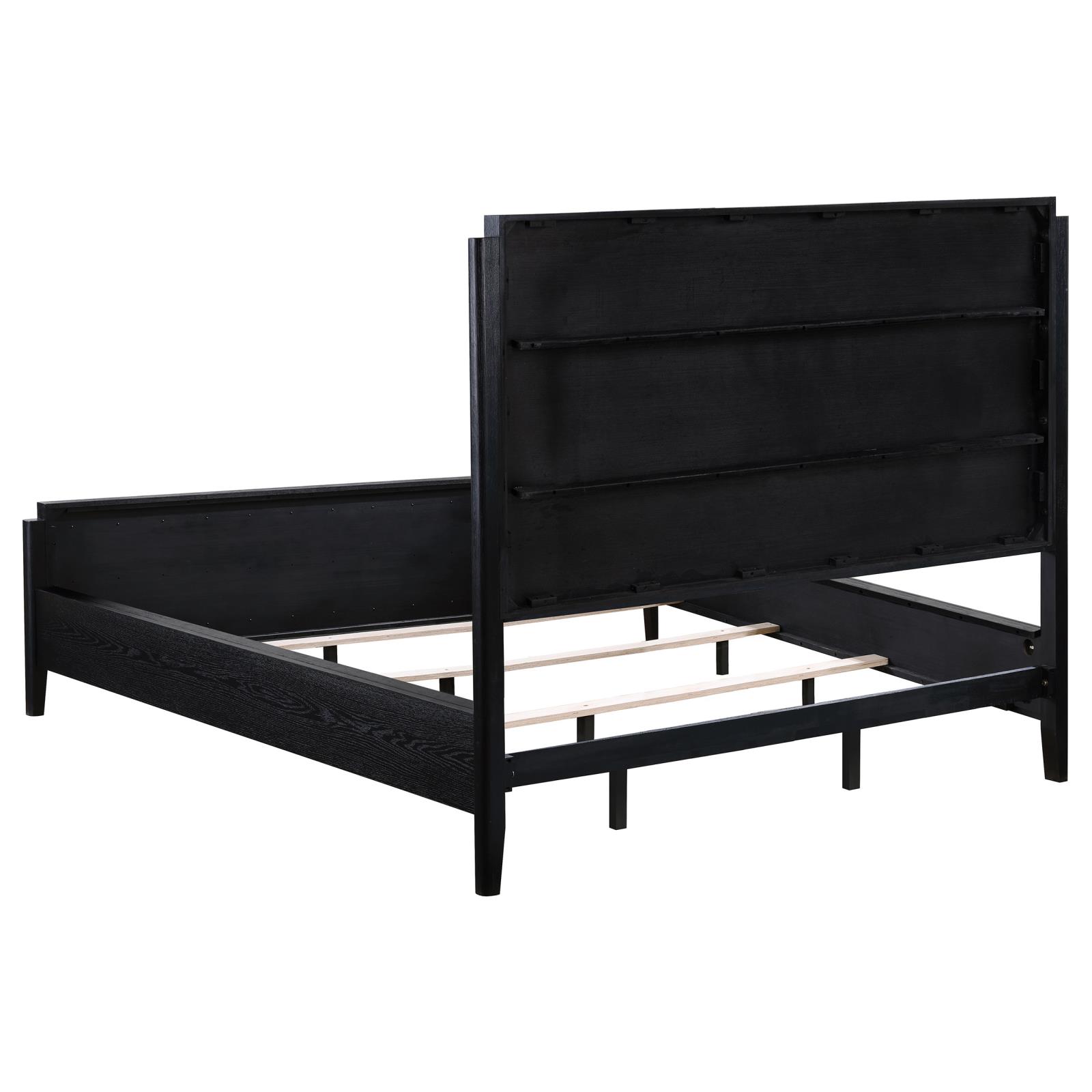Brookmead 60-inch Upholstered California King Bed Black - Image 5