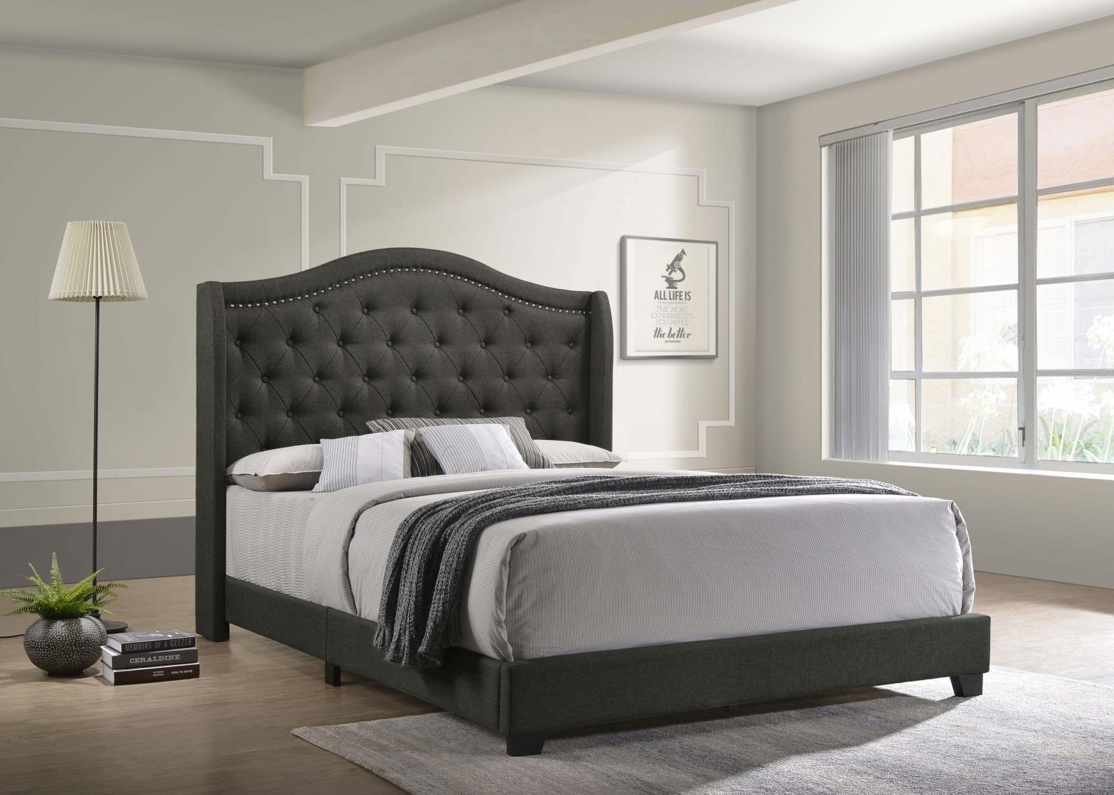Sonoma Upholstered Eastern King Wingback Bed - Image 2