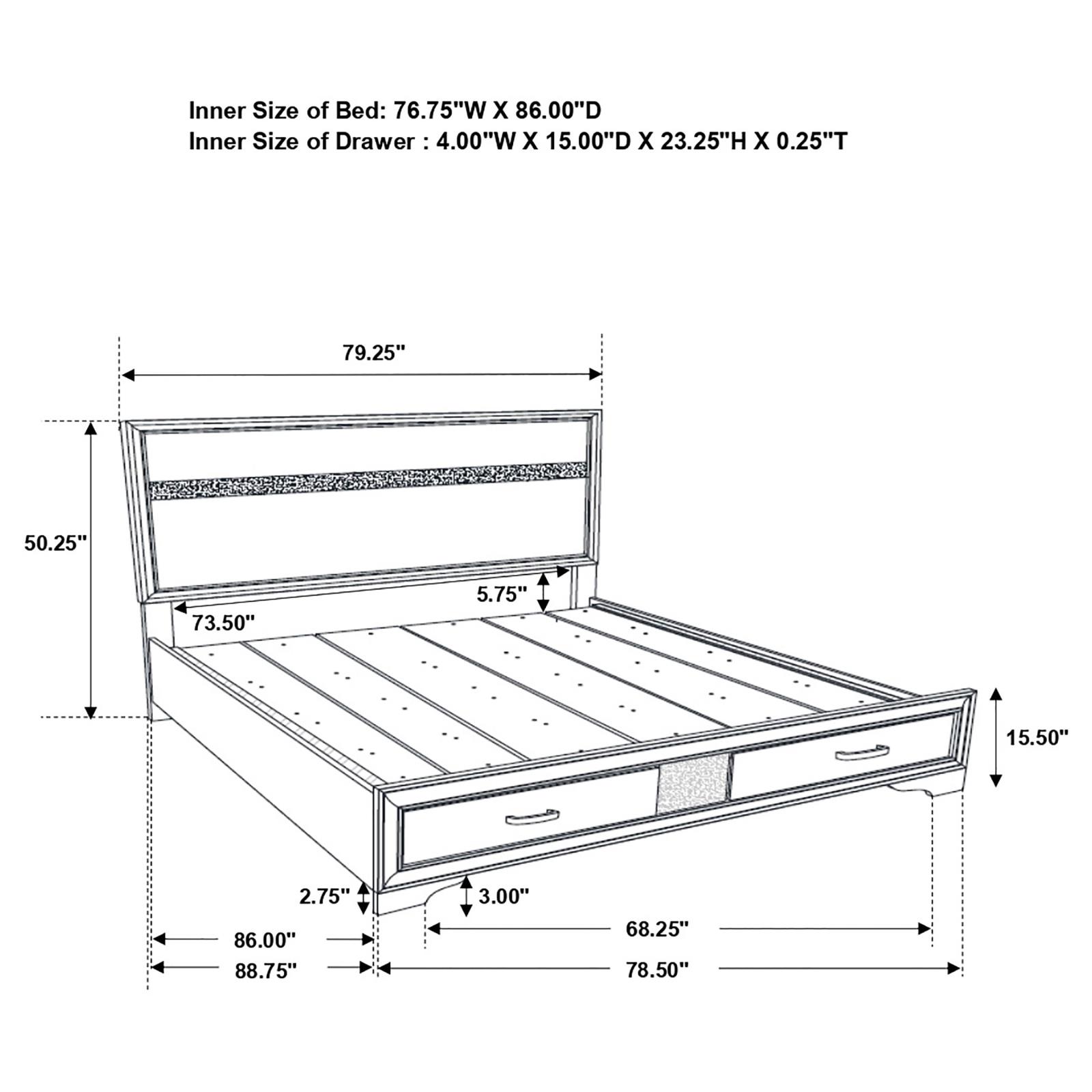 Miranda Bedroom Set Black - Image 18