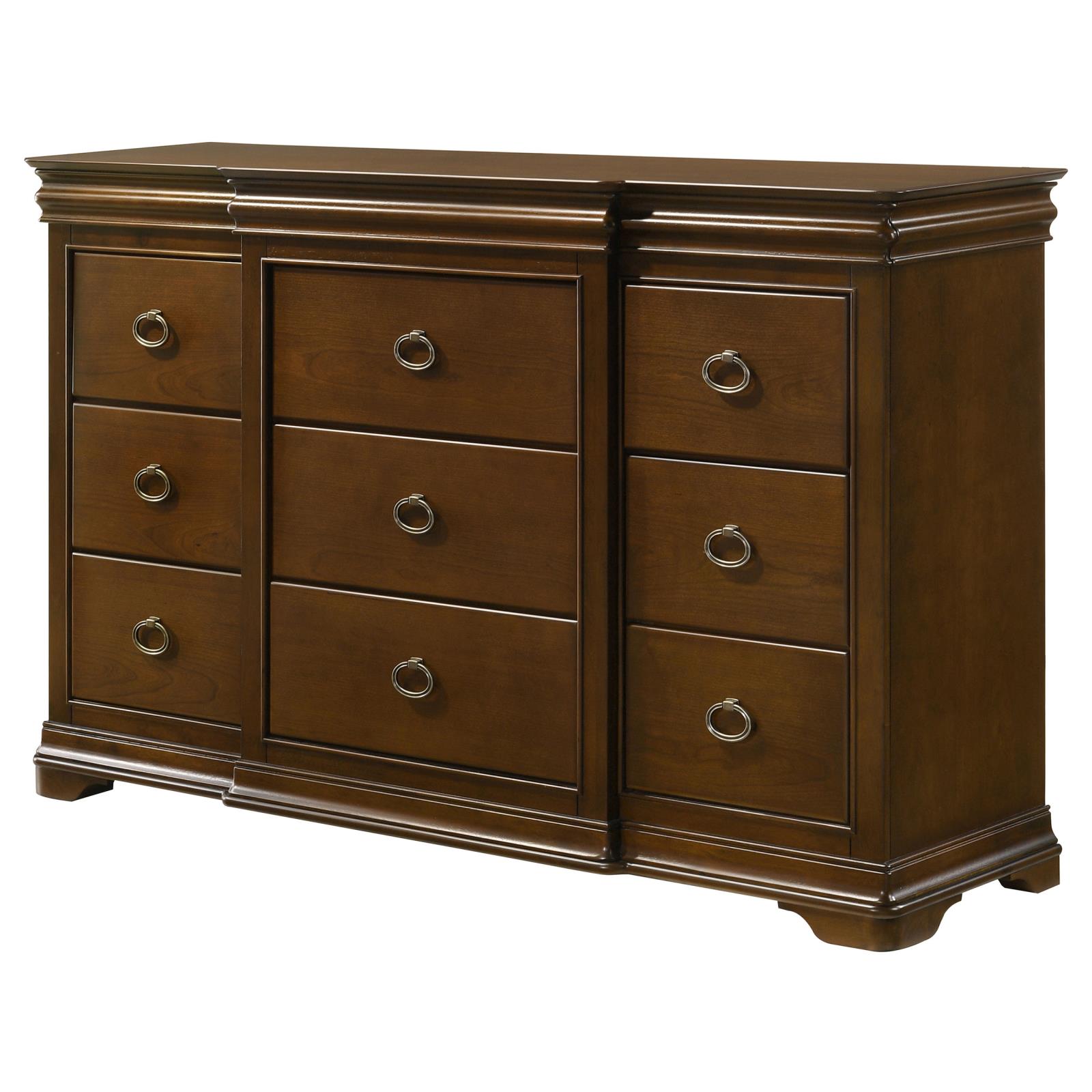 Garland 9-drawer Bedroom Dresser Cabinet Brown Cherry - Image 4