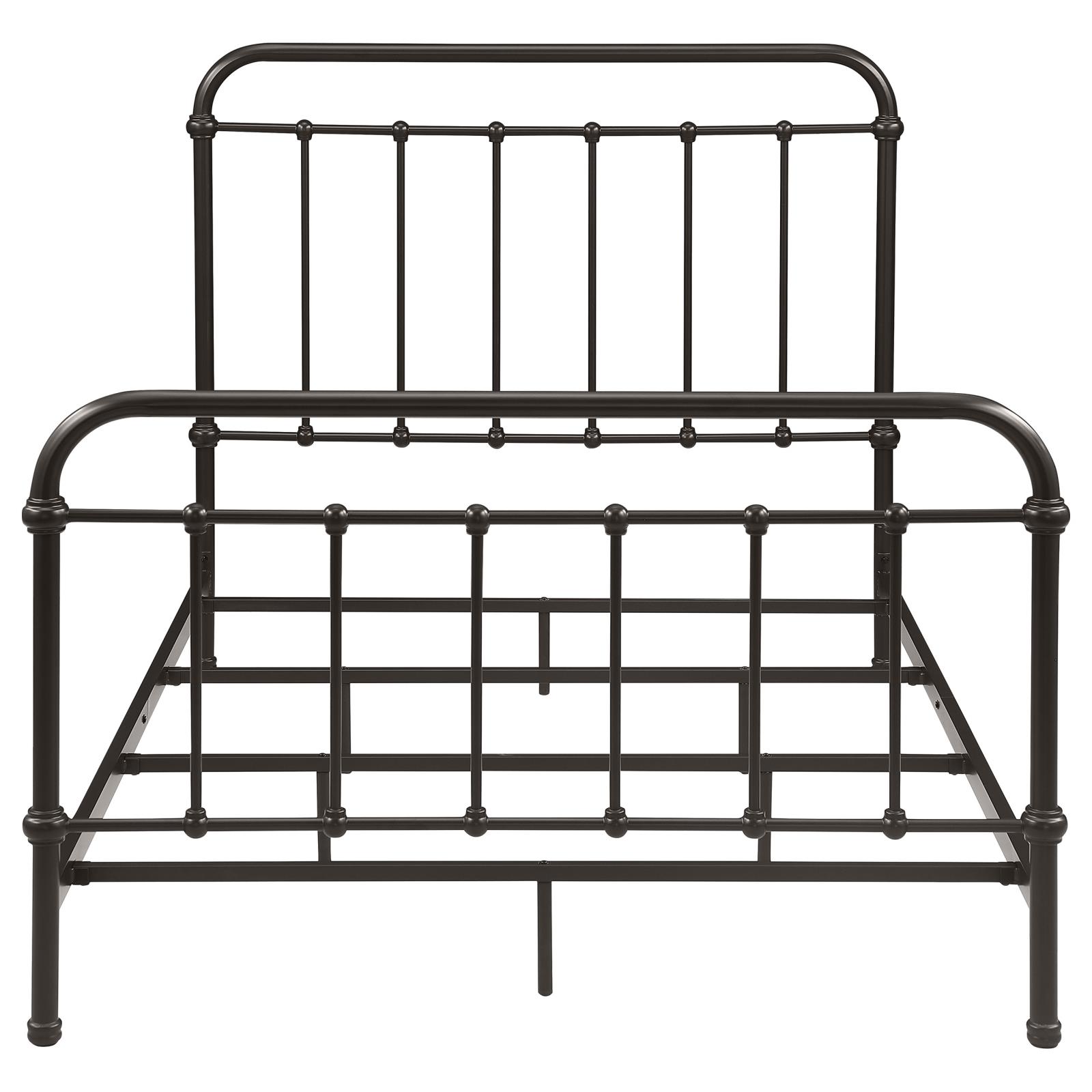 Livingston Metal Full Open Frame Bed Dark Bronze - Image 3