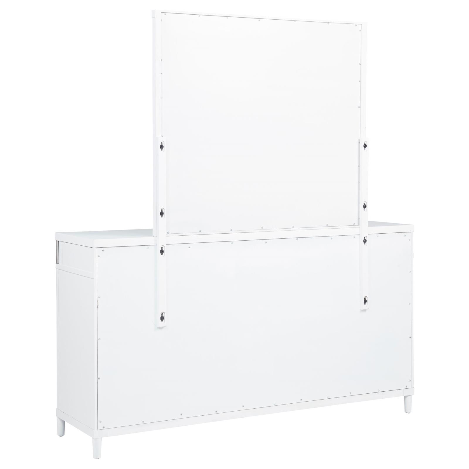 Gracemont 8-drawer Bedroom Dresser with Mirror White - Image 6