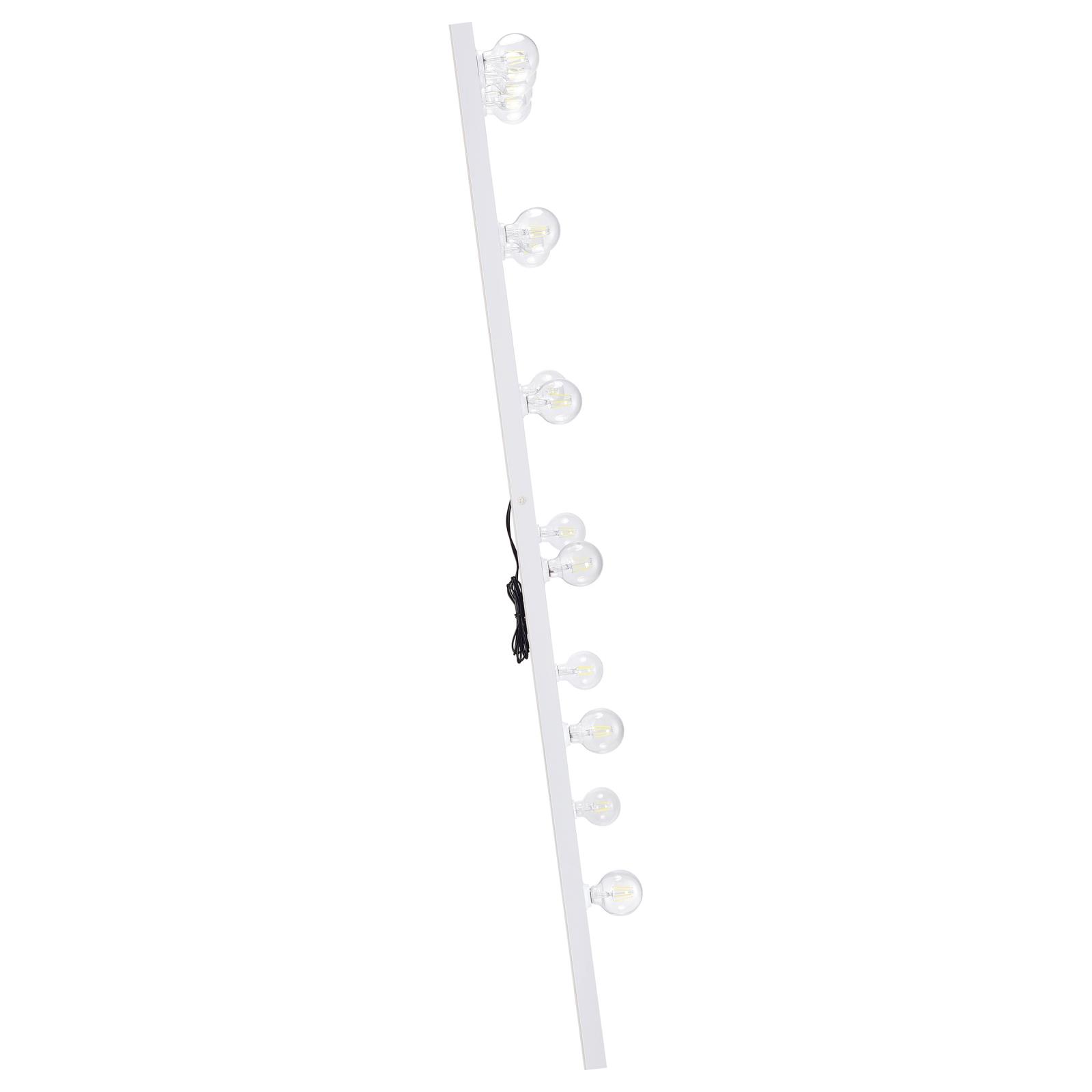 Zayan 32 x 71 Inch Floor Mirror LED Lighting White Gloss - Image 10
