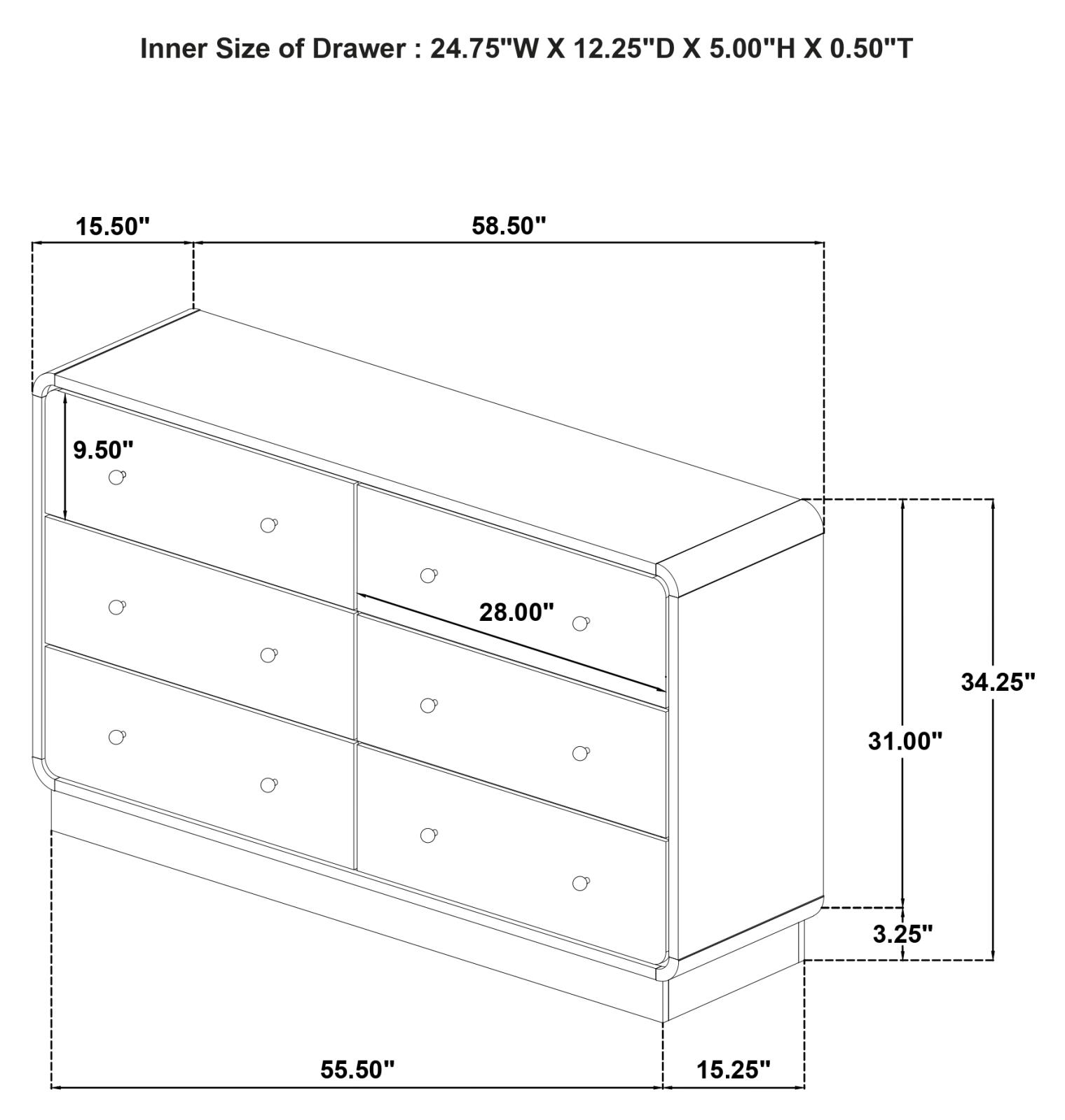 Cavelle Bedroom Set Black - Image 19