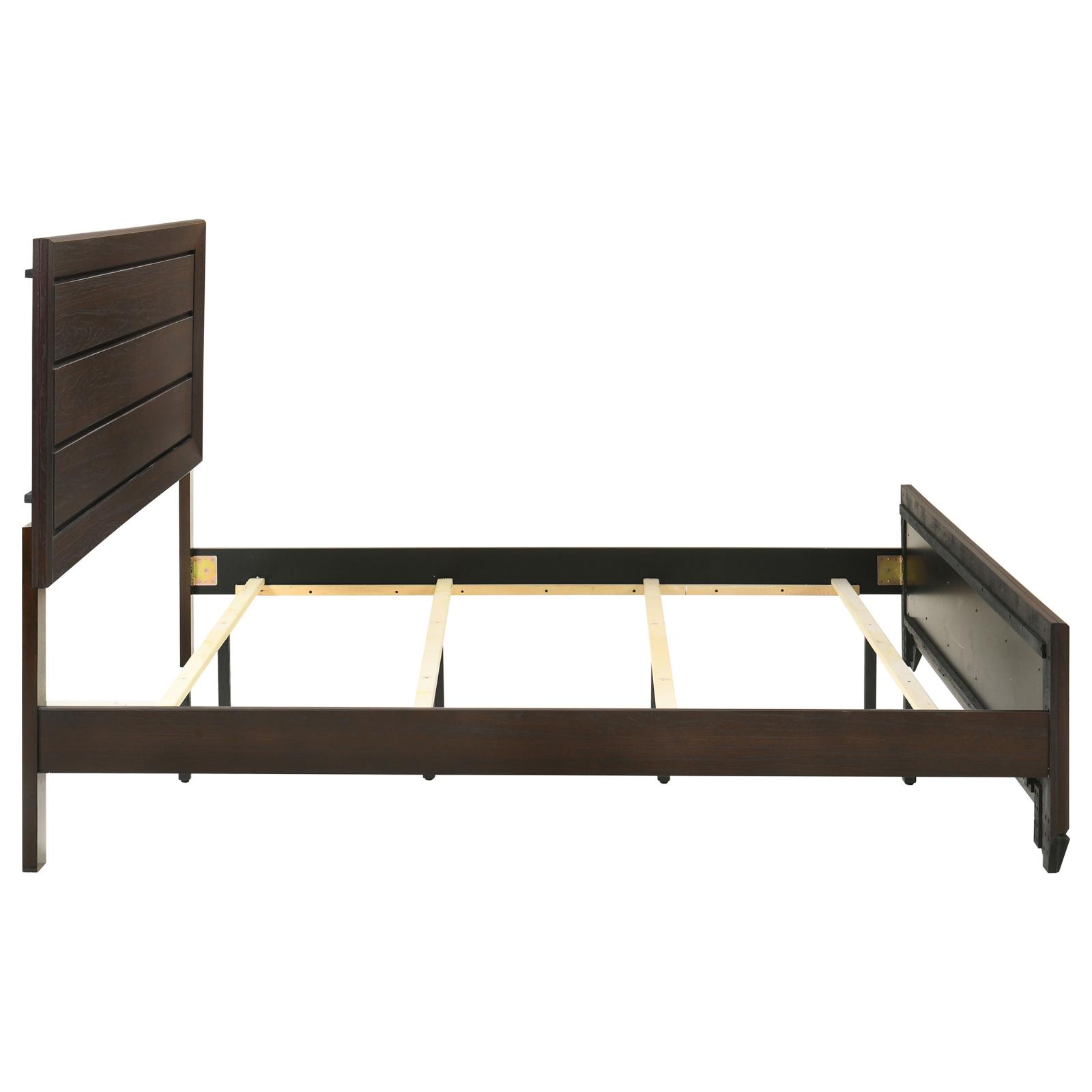 Kauffman Wood Eastern King Panel Bed Dark Cocoa - Image 6