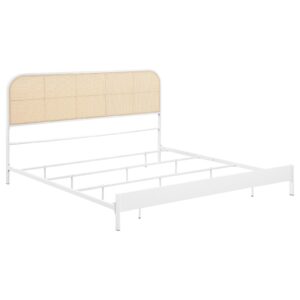 Amherst Radio Weave Rattan Metal Eastern King Bed