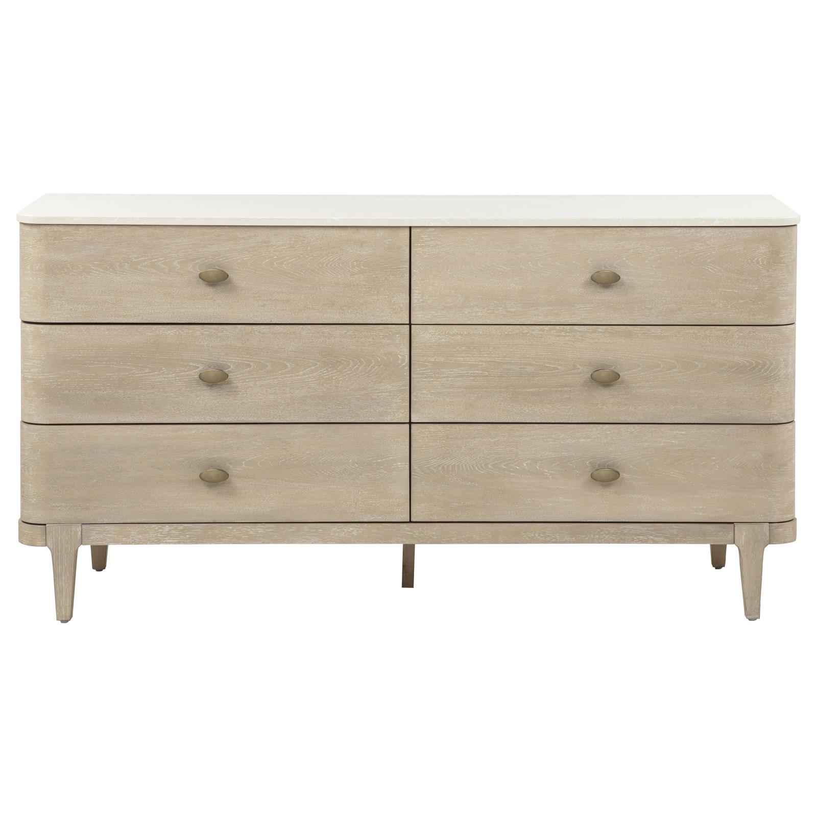 Lucaire 6-drawer Dresser Cabinet Sandstone - Image 3