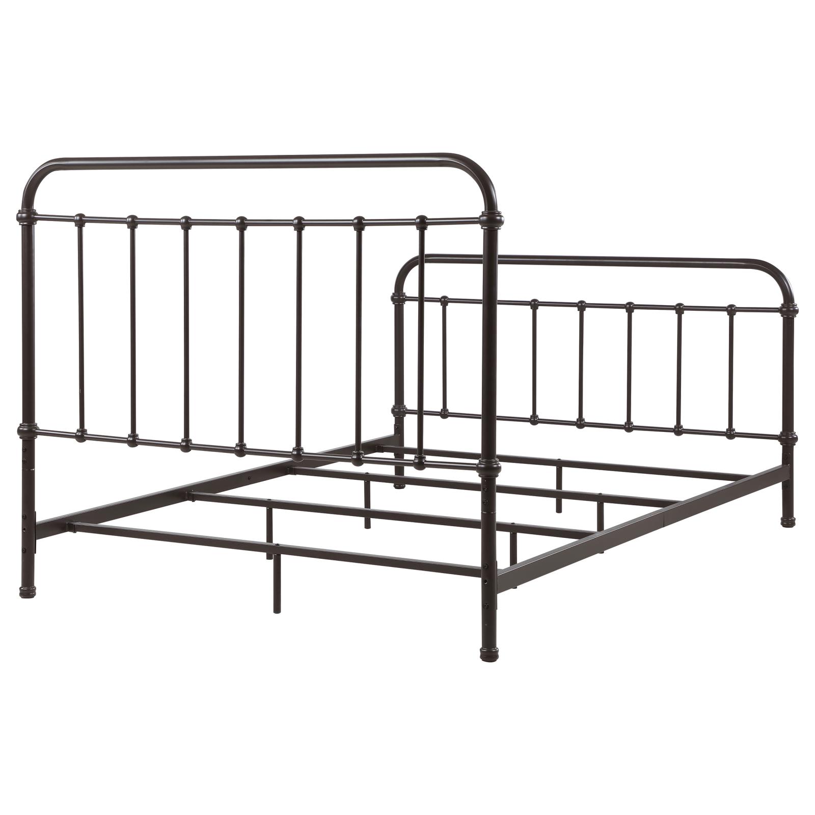 Livingston Metal Queen Open Frame Bed Dark Bronze - Image 8