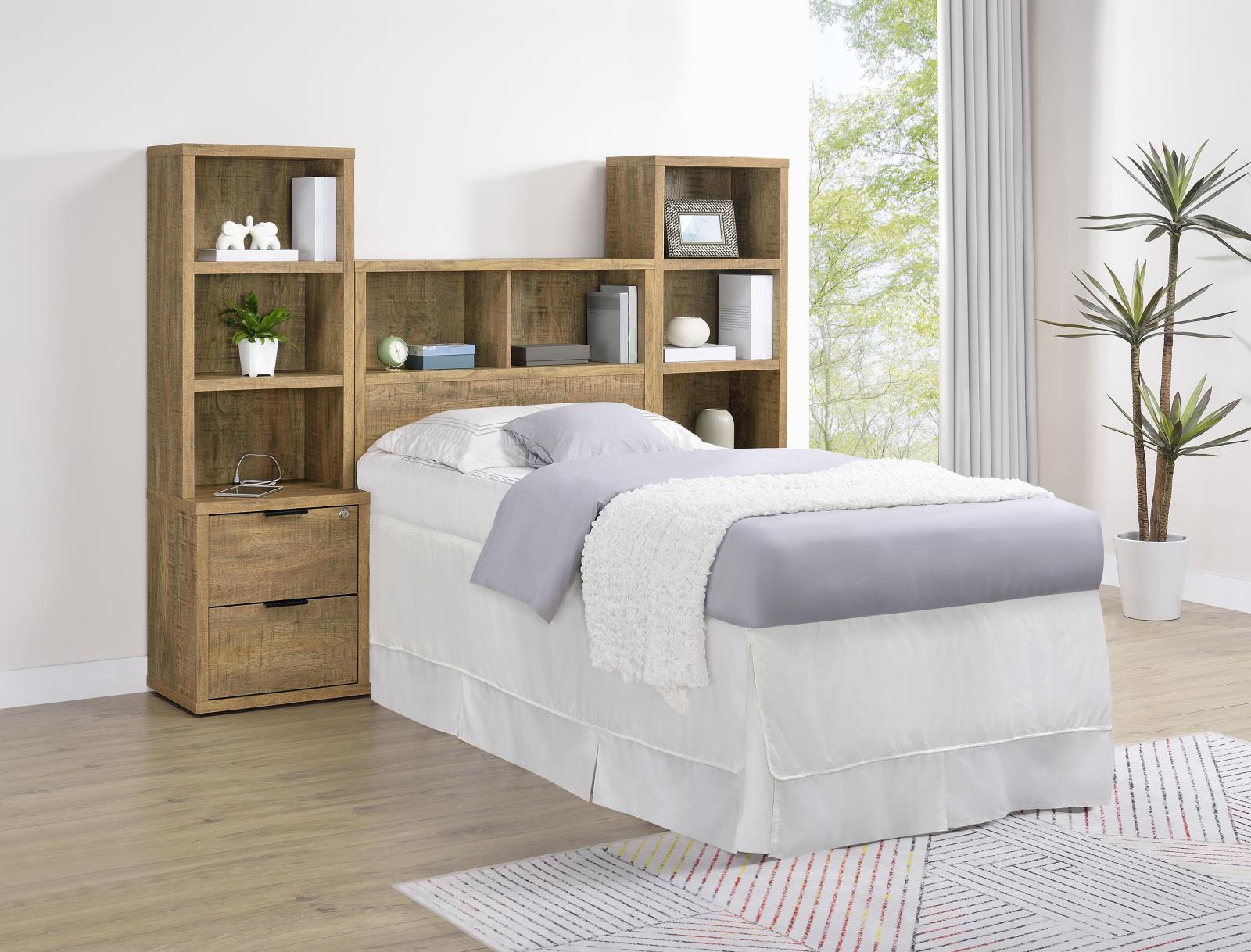 Westpark 49-inch Twin Bookcase Headboard Mango - Image 11