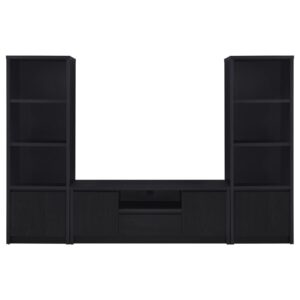Winfield 3-piece Entertainment Center 60-inch TV Stand Black