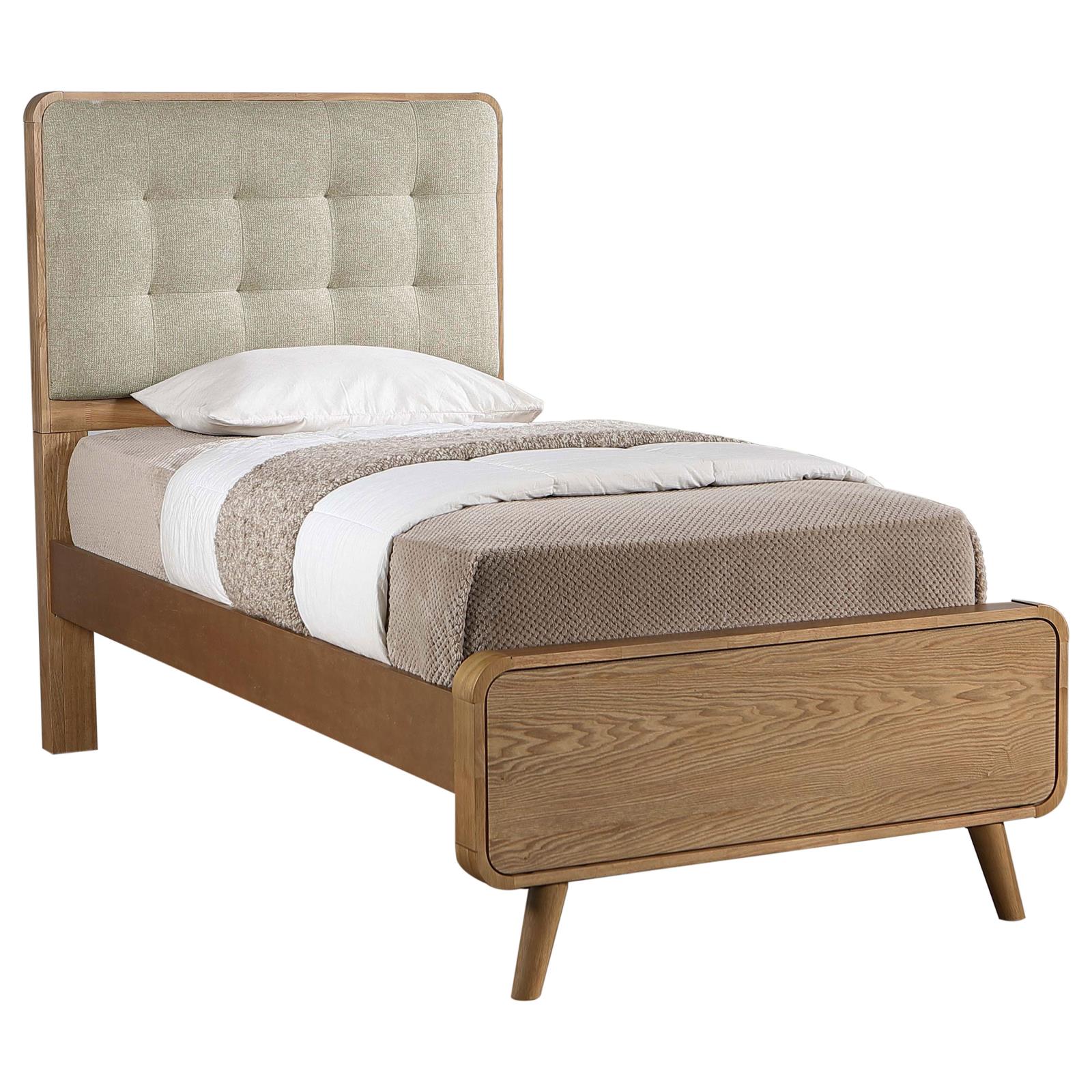 Robyn Wood Twin Platform Bed Light Ash - Image 3