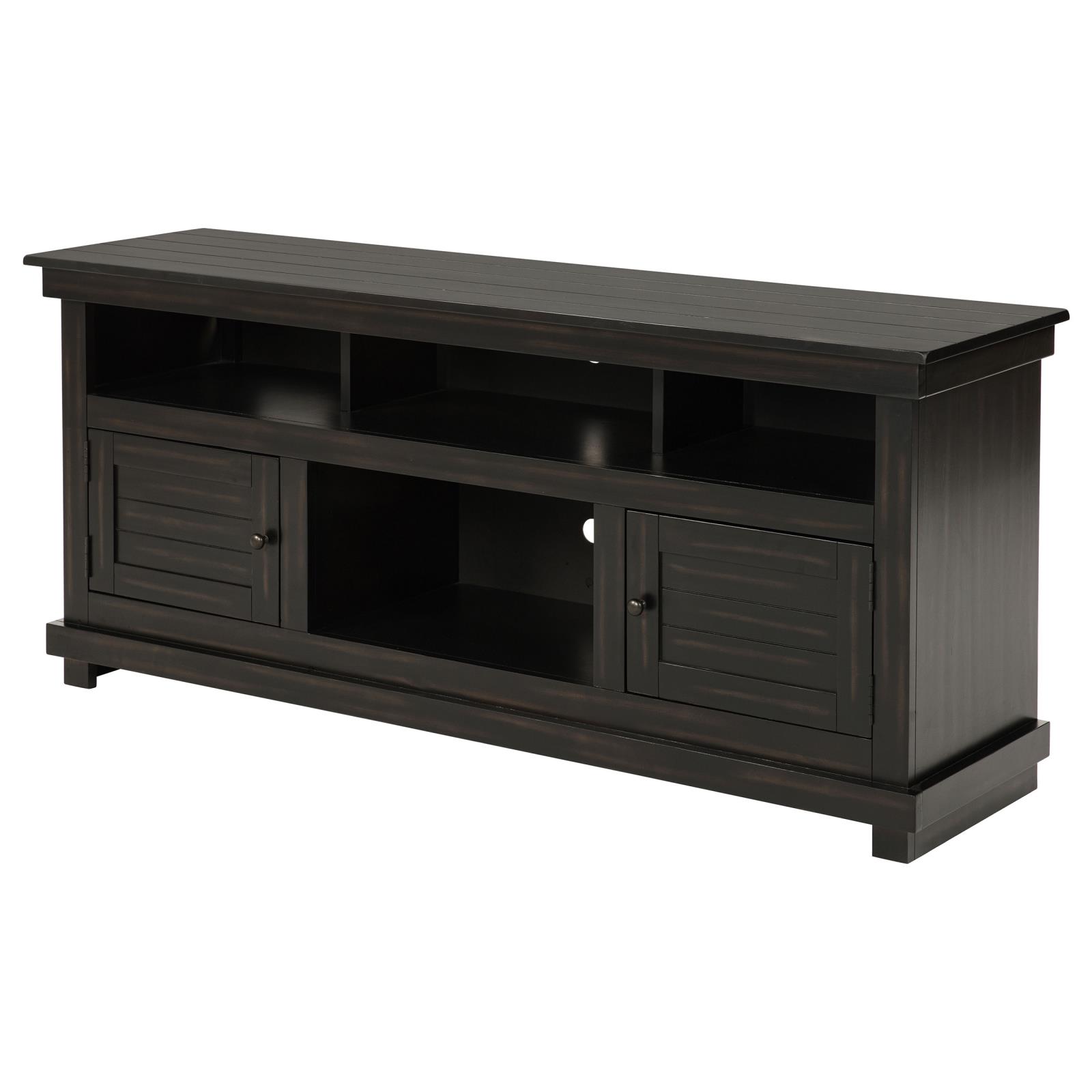 Payne 60-inch TV Stand Media Console Distressed Java - Image 5