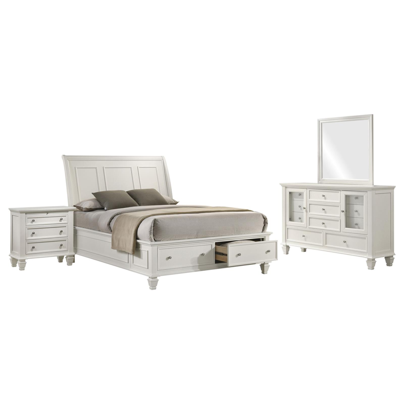 Sandy Beach Bedroom Set Cream White - Image 2