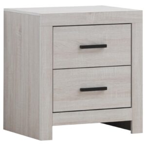 Brantford 2-drawer Nightstand Coastal White