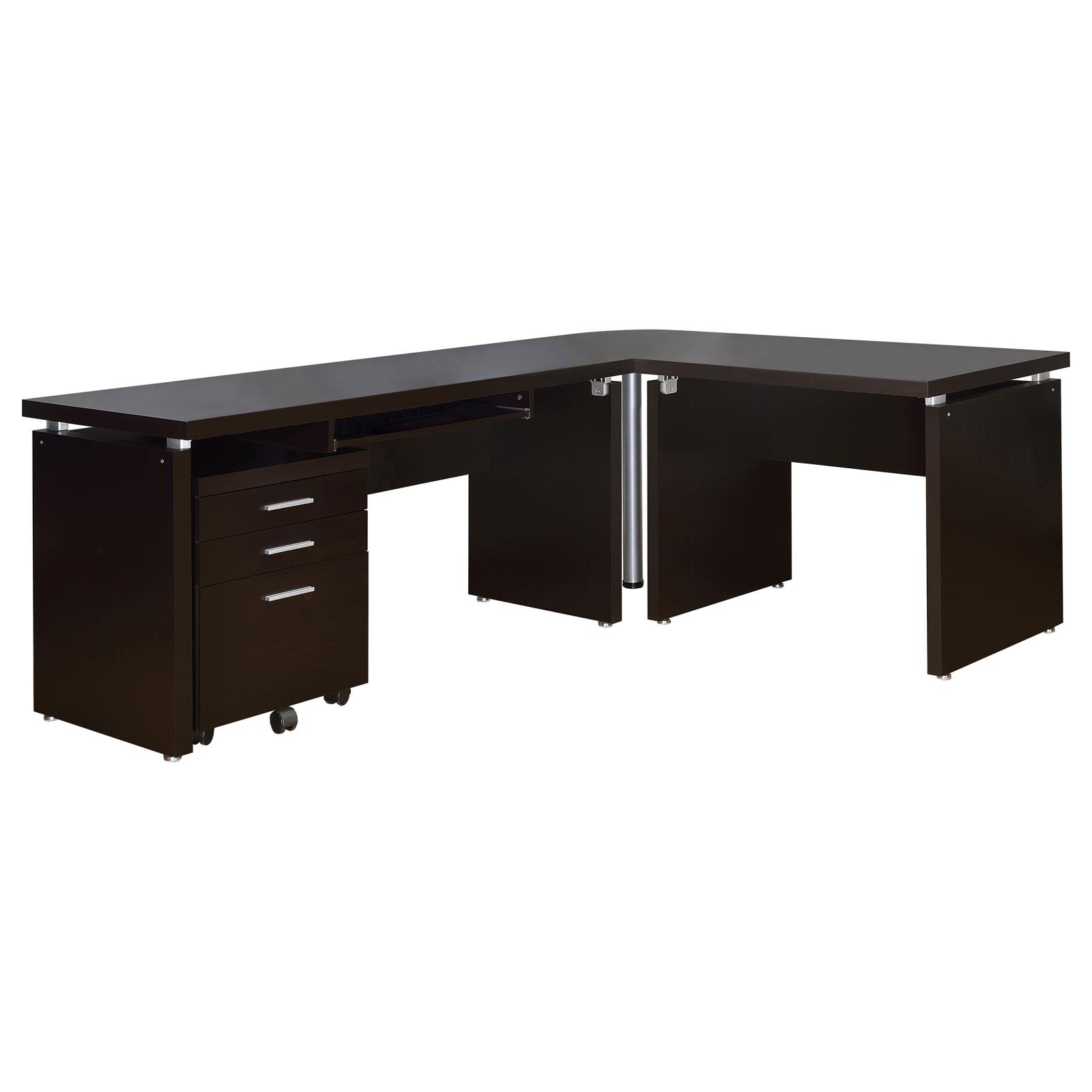 Skylar 3-drawer Home Office Mobile File Cabinet Cappuccino - Image 13
